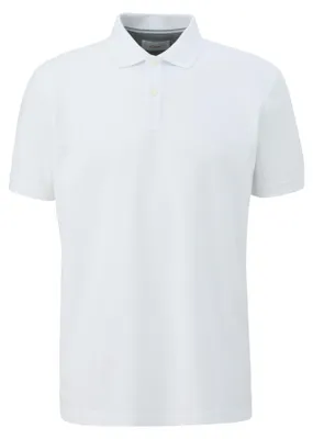 Produktbild von s.Oliver Herren Poloshirt - Basic, Polokragen, Baumwolle, einfarbig Weiß 2XL