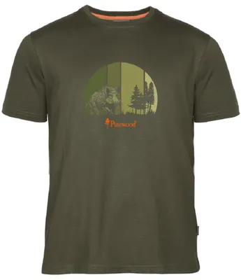 Produktbild von Pinewood 5467 Wild Boar T-Shirt Olive (107) M