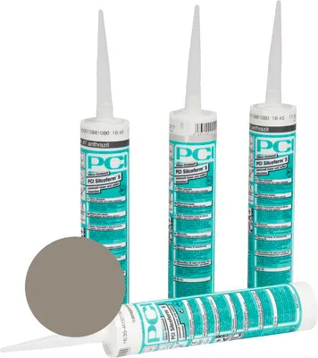 Zdjęcie produktu dla PCI Silcoferm® S – silikonowy uszczelniacz do zastosowań wewnętrznych i zewnętrznych, kolor szary cementowy, 310 ml