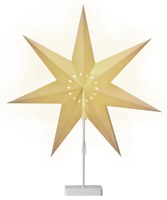 Immagine prodotto di Casaria Stella di Natale Led in Carta con Base 60cm a Batteria Pieghevole Stelle Luminose in 3D, Immagine generata dall'IA