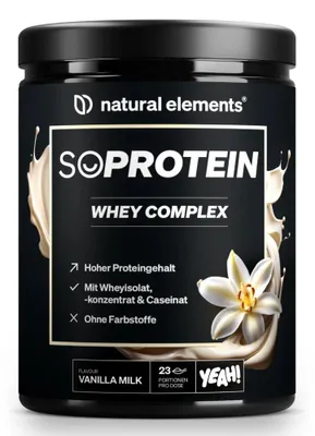 Produktbild von SoProtein Whey Complex - 690 g Pulver_für 23 Portionen / Vanilla Milk