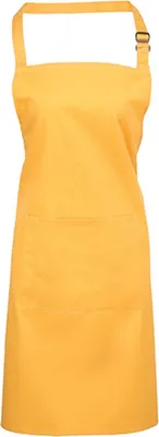 Immagine prodotto di Premier Workwear PR154 | Colours Grembiule con tasca - 72 x 86 cm - Lavabile fino a 60 - Colore: Girasole (circa Pantone 136c) - Dimensioni: 72 x 86 cm