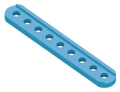 Produktbild von Makeblock Lochstab 0412, Aluminium eloxiert, 4x12 mm, Ø4,1 mm Bohrungen - Länge: 76 mm