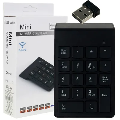 Obrázek produktu pro Bezdrátová numerická klávesnice Usb bezdrátová klávesnice pro přenosné počítače
