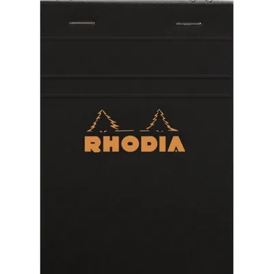 Image de RHODIA Bloc-notes No. 13 DIN A6 quadrillé noir 80 feuilles