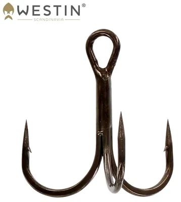 Produktbild von Westin W-Treble 1X-BN - Set 100 Drillingshaken, Größe:4