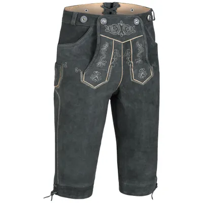Produktbild von PAULGOS Herren Trachten Lederhose - Kniebund - Echtes Leder - Übergröße 62 - 72