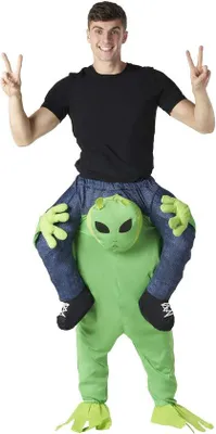 Produktbild von Famanu Kostüm Alien - Onesize - Faschingskostüm - Halloween Kostüm - Partybekleidung - Erwachsene
