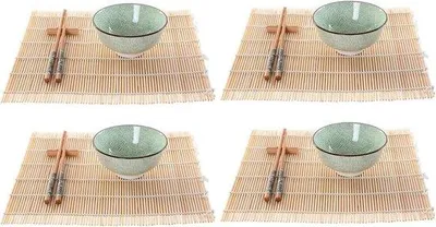 Obrázek produktu pro Sada na sushi s dřevěnými hůlkami – sada na sushi