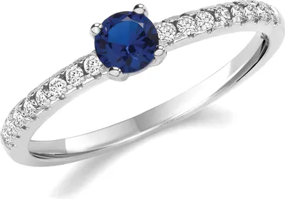 Produktbild von Stylischer 925 Sterling Silber (Rhodiniert) Damen - Solitärring mit Zirkonia, 51 (16.2); TRS33204RSL