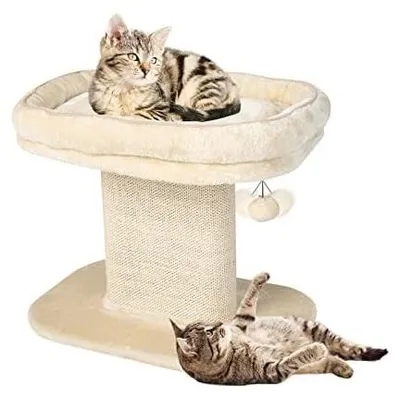 Produktbild von Kratzbaum für Katzen mit Plüschsitz und Spielzeug