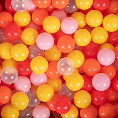 Produktbild von KiddyMoon Bunte Plastikbälle für Kinder 50 Stück 6cm