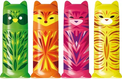 Image de Marqueurs fluorescents assortis Maped mini friends, paquet de 4
