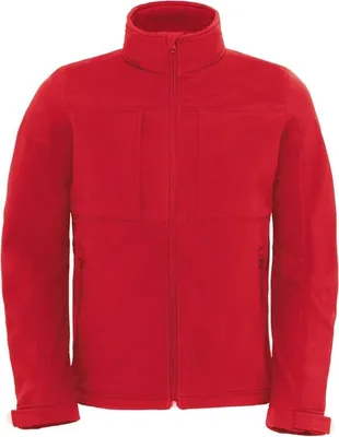 Produktbild von Herren-Softshelljacke, Kapuze - B&C HOODED SOFTSHELL/M - red - Größe M