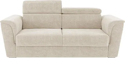 Produktbild von Schlafsofa mit Matratze 4-Sitzer - Stoff - Beige - Liegefläche 160 cm - Matratze 18 cm - RIZORA