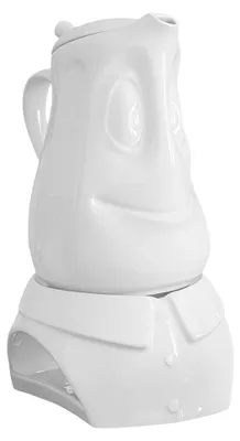 Produktbild von FIFTYEIGHT Kannenset 2-tlg. Kanne + Stövchen weiß Kaffeekanne Teekanne