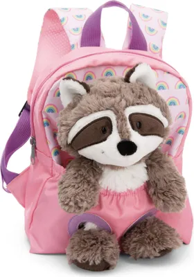 Produktbild von NICI Rucksack mit Waschbär Plüschtier