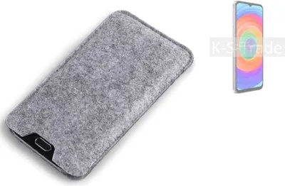 Produktbild von K-S-Trade Filz Handyhülle kompatibel mit Ulefone Note 14 Schutzhülle Filztasche Filz Tasche Case Sleeve Handy Hülle Filzhülle grau