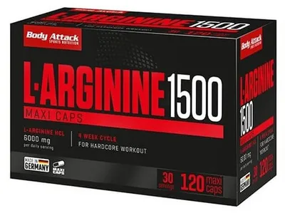 Produktbild von Body Attack L-Arginin 1500 120 Kapseln