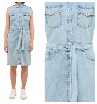 Produktbild von Mustang | Damen-Jeanskleid Brooklyn Kleid Blau 40 L