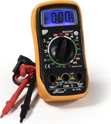 Produktbild von Digitalmultimeter McPower M-730L DataHold-Funktion Beleuchtung