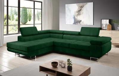 Produktbild von FurMeb24 - Ecksofa AVIO L  - LINKE SEITE , Sofa mit Bettk€sten und Schlaffunktion - (Kronos 19)