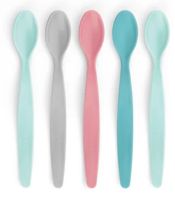 Produktbild von reer BabySpoon Fütterlöffel, 5er Set, Babylöffel, Baby Löffel, mit langem Griff, 23022