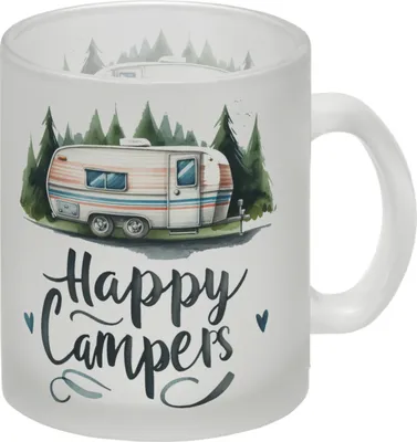 Produktbild von Happy Campers Glas Tasse