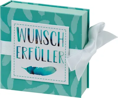 Produktbild von Geschenkschachtel mit Band 10 x 10 cm Wunscherfüller