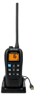 Imagen del producto de Walkie-talkie VHF marítimo -  - Batería de 2200 mAh - Resistente al agua (IP67)