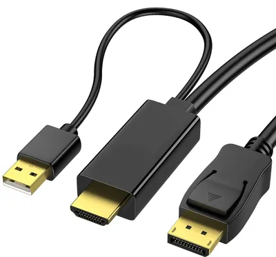 Image de Câble de conversion Reagle HDMI vers DISPLAYPORT DP 4K 60Hz 1,8 m