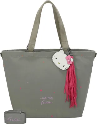 Produktbild von Fritzi aus Preußen Schultertasche Umhängetasche Sky Stars Hello Kitty Shopper Jungle grau