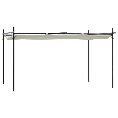 Produktbild von Pergola mit Schiebedach Creme 395x292x230 cm