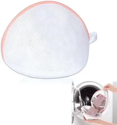 Produktbild von Wasnetz Groß – Wäschenetz für Unterwäsche – Schutz für BHs/Socken – Wäschenetz mit Reißverschluss – 1 Stück – Rosa Farbe