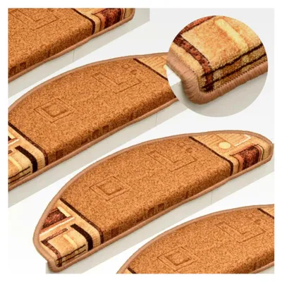 Produktbild von Stufenmatten, selbstklebend, Beige, 65 x 21 x 4 cm, 15 Stück