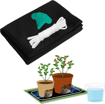 Produktbild von Pflanzen Gartenmatte 78x96 cm, 9,1 m automatische Bewässerungswick, für selbstbewässernde Pflanzen, Hydroponik