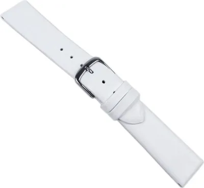Produktbild von Design I XL Ersatzband Uhrenarmband Kalbsleder Weiss 20526S, Stegbreite:12mm