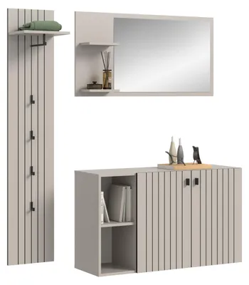 Produktbild von xonox.home Station Garderobenkombation (B/H/T: 152x192x37 cm) Kaschmir Nachbildung