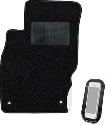 Image de moto-MOLTICO Tapis de sol conducteur Auto Velours côté conducteur Tapis de sol conducteur noir 1 pièce adapté à l'Opel Adam 2012-2019, Corsa D 2006-2015