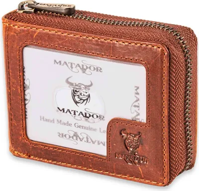 Produktbild von MATADOR Kartenhalter LAUSANNE Ziehharmonika Leder RFID Braun