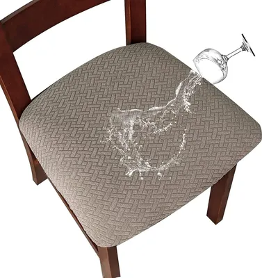 Productafbeelding van Famanu Stoelhoes set van 4 - Wasbare, elastische, waterafstotende hoezen voor eetkamerstoelen