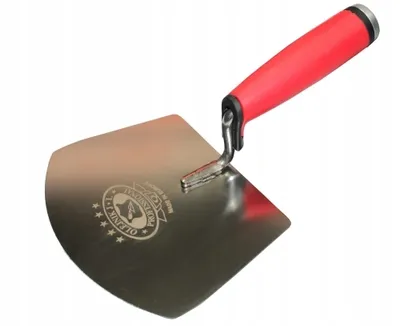 Produktbild von OLEJNIK Bucket Scoop: Edelstahl-Spachtel 120mm – ergonomischer 2K-Griff, ideal zum Entnehmen von Massen aus Eimern
