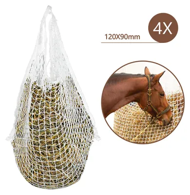 Zdjęcie produktu dla Siatka ochronna do użytku przy koniach, wymiar 160 x 100 cm, oczka 3 x 3 cm, wytrzymała i odporna na rozdarcia, zestaw 4 sztuk