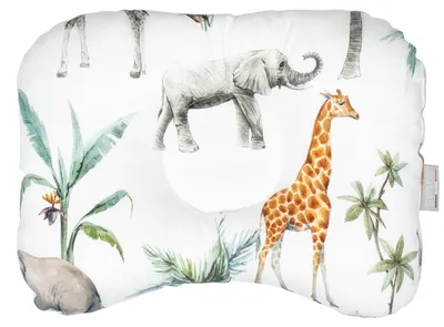 Produktbild von Kopfstützkissen Safari - 30 cm x 25 cm - Weiß | by SEVIRA KIDS