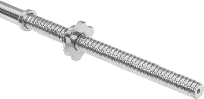 Produktbild von Gerade Stange, Chromstahl, Gewinde, Klemmen, Langhantel, 150 cm, 25 mm, Rebel