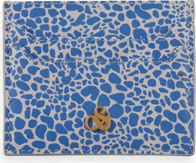 Produktbild von SCOTCH & SODA Leder Kartenhalter Leather Cardholder Combo X blau weiß