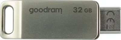 Produktbild von Goodram ODA3, 32 GB, USB Type-A / USB Type-C, 3.2 Gen 1 (3.1 Gen 1), 60 MB/s, Drehring, Silber
