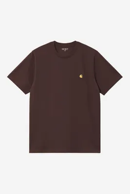 Productafbeelding van Carhartt WIP SS Chase T-shirt, kleur: Palisander/Goud, maat: M