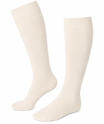 Produktbild von Damen Kniestrümpfe Einfarbig Neutrale Creme Größe 39-42