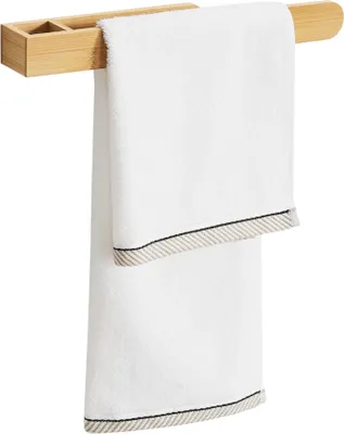 Obrázok produktu pre In And OutdoorMatch vešiak na uteráky Jormak - Na montáž na stenu - 38x5x4cm - Bambus - Vešiak na uteráky -